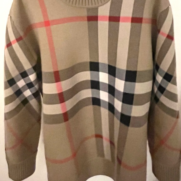 Burberry check technical wool jacquard sweater - Picture 2 of 2